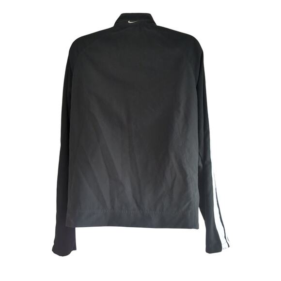 vintage womens nike windbreaker jacket black size medium 8-10 retro - Picture 2 of 8